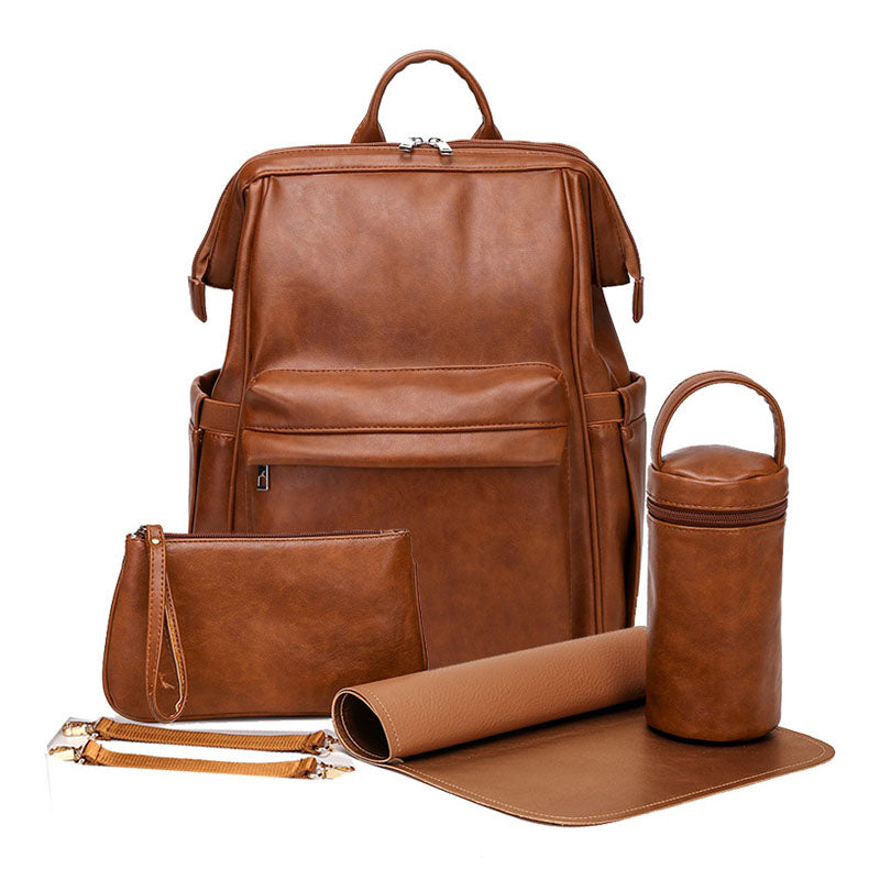 MyBambini's Leather Diaper Bag™